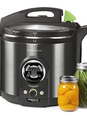 Presto 02144 12Qt Digital Canner, Black Stainless