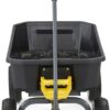 7GCG-NF Heavy-Duty Poly Dump Garden Cart with No-Flat Tires, 7 Cubic Feet, 1200-Pound Capacity, Black, Amazon Exclusive