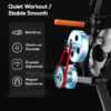 Magnetic Rowing Machine, 8-Level Resistance, Foldable, Ergonomic Design, Supports 350 lbs, Home Exercise Equipment