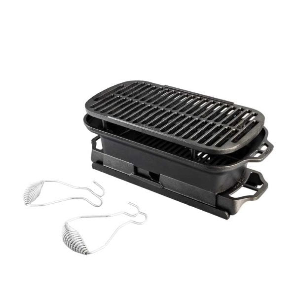 Lodge Cast Iron Seasoned Sportsman s Pro Charcoal Grill