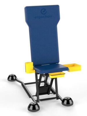 ERGOCHAIR 5215988 Adjustable Height Rolling Work Seat with Utility Tray and Cup-holder