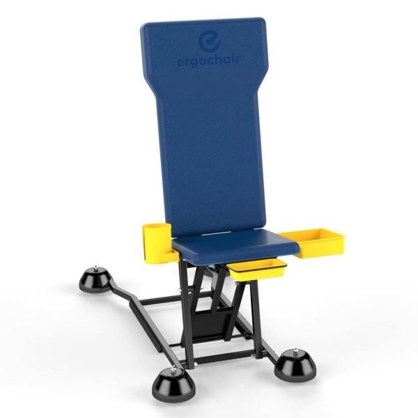 00e972a6da8e43d4a75bddf04c3b30f4 ERGOCHAIR 5215988 Adjustable Height Rolling Work Seat with Utility Tray and Cup-holder