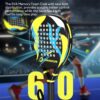 Padel Racket raqueta pala de Padel Tennis Racket Set Beginner Full Package with Cover, 3 Balls, Headband, Wristband and Backup overgrip