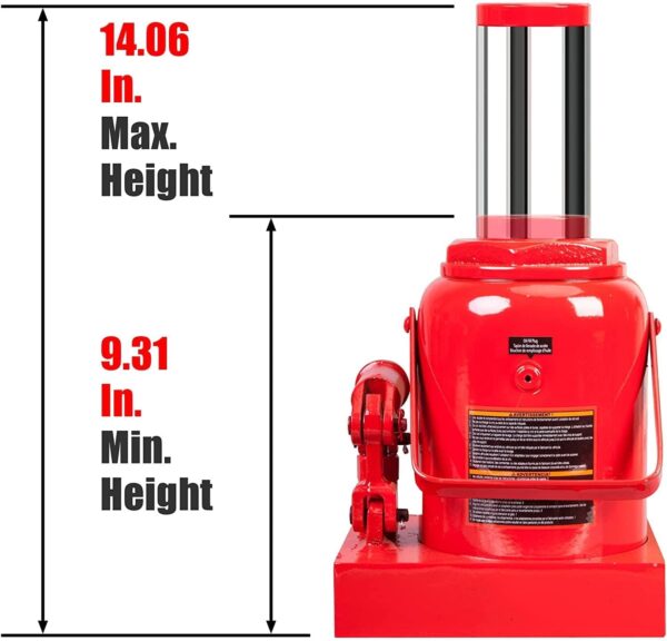 012dab64765c4ff4b3624c261571665e BIG RED 50 Ton Low Profile Hydraulic Bottle Jack – Welded Construction for Automotive & Heavy Lifting