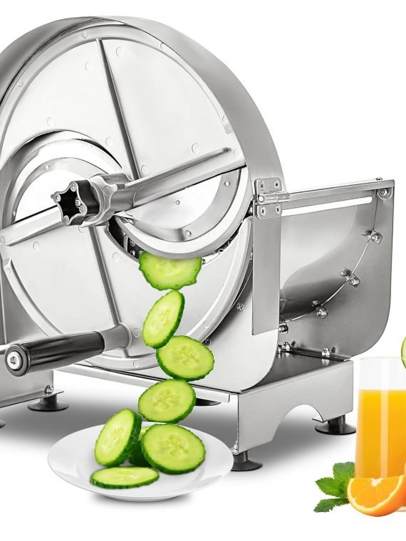 0153c39cff1e410bb9624f5f83069c12 Stainless Steel Commercial Vegetable Slicer, Adjustable 0.2-12mm Thickness, Manual Multifunctional Slicer for Fruits & Vegetables