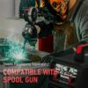 135Amp MIG Welder,110V Flux Core Welder Flux MIG/Lift TIG/Stick 3-in-1 Large LED Digital Display Welding Machine IGBT Inverter Welder FLUX-135PRO