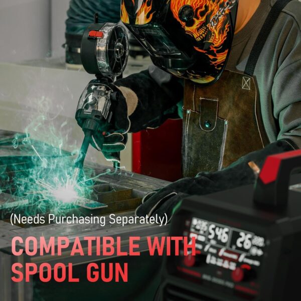 018c6474ccb14fbeb59599e7b98c0e2d 135Amp MIG Welder,110V Flux Core Welder Flux MIG/Lift TIG/Stick 3-in-1 Large LED Digital Display Welding Machine IGBT Inverter Welder FLUX-135PRO