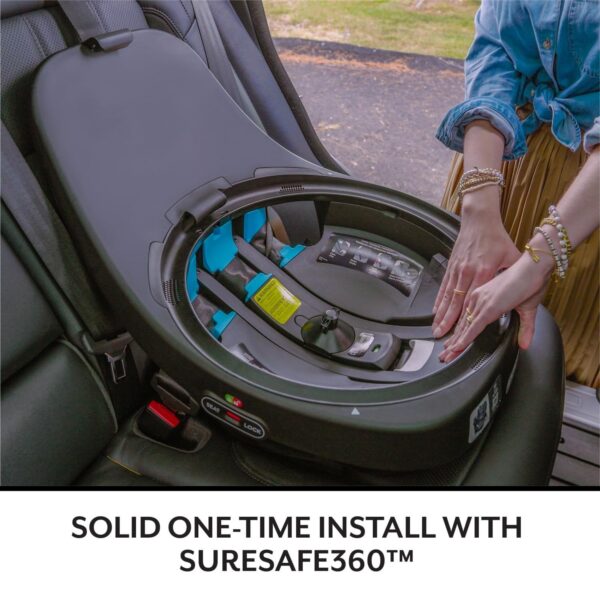Revolve360 Extend Convertible Car Seat with 360 Degree Rotation, Extended Rear-Facing, Forward-Facing, Booster Mode, and Secure Latch Install, Revere Gray