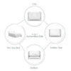 Storkcraft Modern Pacific Pebble Gray 4-in-1 Convertible Crib
