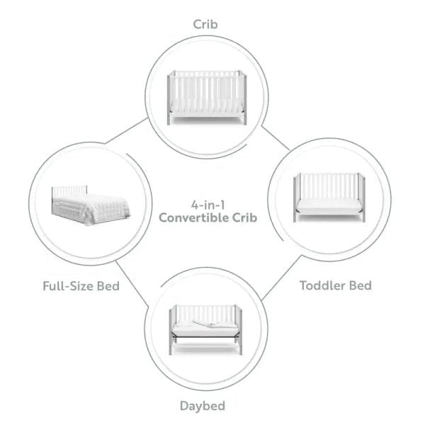 01a87151004f45b5b79dd56b5a66ab1d Storkcraft Modern Pacific Pebble Gray 4-in-1 Convertible Crib