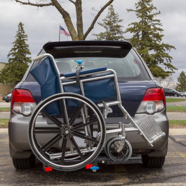 01bdcba816d1417ba272d5f8c33a273a SILVER SPRING MWCC 100 lbs. Manual Wheelchair Carrier with Tilting Platform