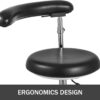 Medical Dental Stool Dentist Chair with 360 Degree Rotation Armrest PU Leather Assistant Stool Chair Height Adjustable Doctor Chair