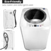 Portable Washing Machine, Full Automatic Washer and Dryer Combo, with Built-in Pump Drain 8 LBS Capacity Compact Laundry Washer Spin Dryer for Apartment RV Dorm