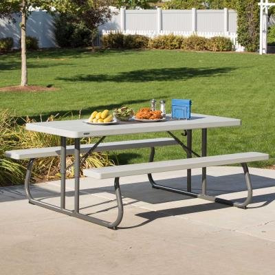 020b1382321746d0b76df85a853f849e 6-Foot Classic Folding Picnic Table 48