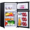 Mini Fridge with Freezer, 3.1 Cu.Ft Small Refrigerator, Compact Refrigerator with LED Light