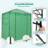 EAGLE PEAK 6×4 Portable Walk-in Greenhouse, Pop-up Indoor Outdoor Garden Green House, Zippered Door and Windows, PE Cover, White