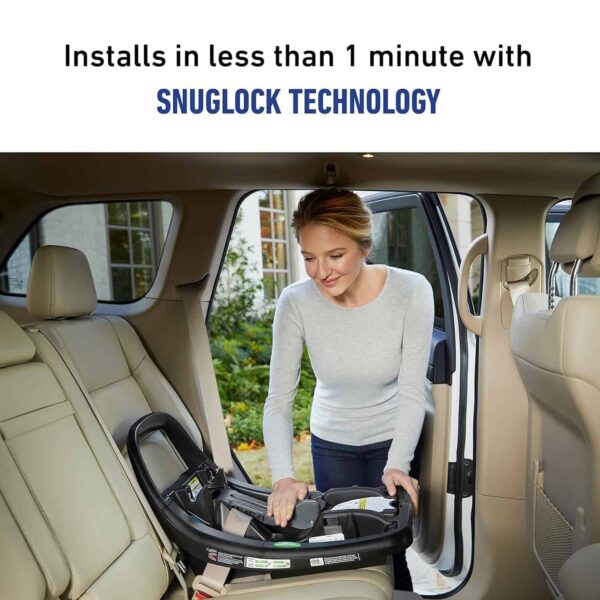 Graco SnugRide SnugFit 35 LX Infant Car Seat | Baby Car Seat with Anti Rebound Bar, Finn
