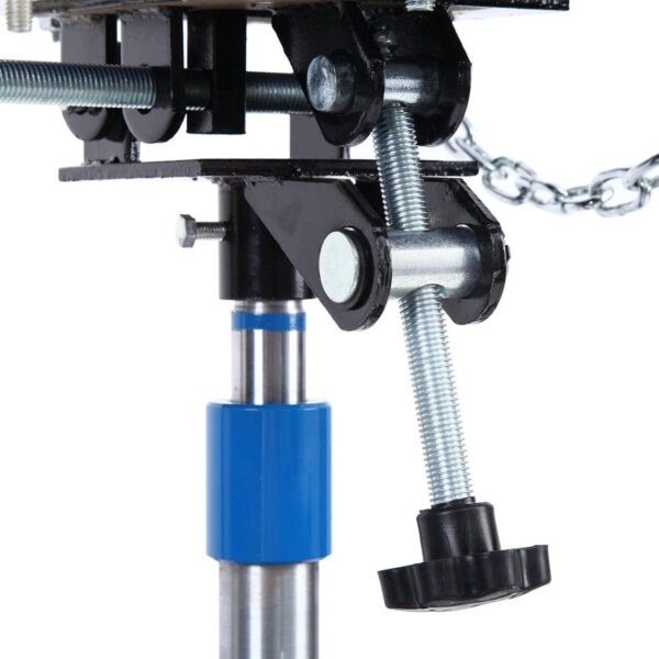 03029540fc5e428f9a8c3e8ba9e1864b 1660 Pounds Hydraulic Car Transmission Jack Vertical Lift with 360° Swivel Wheel Pedal ,Blue,33′′-70′′(0.75Ton)