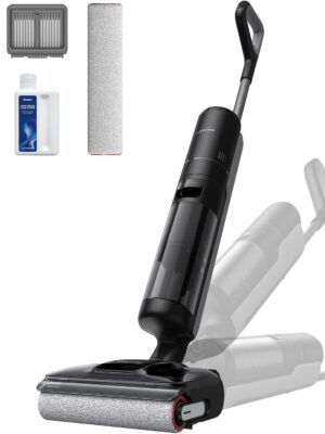 Wet Dry Vacuum Cleaner, 0 Tangle Cordless Vacuum Mop All-in-One for Hard Floors, 180° Lie-Flat Floor Cleaner Machine with 194°F Hot Self-Cleaning, 50Mins Runtime