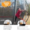 JUMPZYLLA Trampoline 8FT 10FT 12FT 14FT 15FT 16FT Trampoline with Enclosure – Recreational Trampolines with Ladder and AntiRust Coating, ASTM Approval Outdoor Trampoline for Kids
