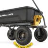 7GCG-NF Heavy-Duty Poly Dump Garden Cart with No-Flat Tires, 7 Cubic Feet, 1200-Pound Capacity, Black, Amazon Exclusive