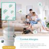 Air Purifier for Home Allergies Pets Hair in Bedroom & Standing Fan for Bedroom, 82ft CirculAir 120° Oscillating Fan