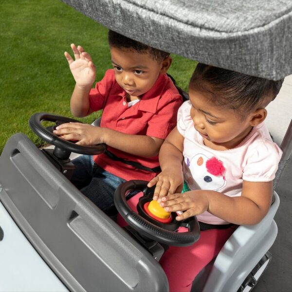 03c5d341e29d40d9ba2e1212765f7134 Step2 Side-by-Side Push Around SUV, Kids Push Car, 2 Seats, Stroller Substitute, Includes Seat Belts & Horns, Made of Durable Plastic, Max Weight 100 lbs., For Toddlers 1.5-5 Years Old, Blue