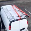 Vantech GFY Heavy Duty 3 Bar Ladder Roof Rack Fits: Chevy Express All Year Trims (Black)