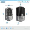 Encode Plus Smart Wi-Fi Lock for Front Door, Keyless Entry Deadbolt, Unlock with Apple Watch, Built-in WiFi and App Control, Easy Install, Alexa & Apple HomeKit Compatible, Matte Black