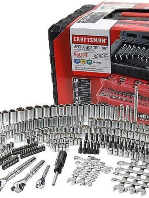 Craftsman 450-Piece Mechanics Tool Set, Ratchet Socket Hand Wrench Toolset