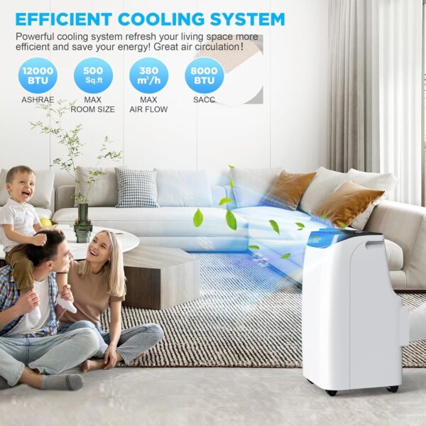 04b0f1c2fa514d669563719dd45ce69d 14000 BTU Portable Air Conditioners with Remote Control, 3-in-1 Free Standing Cooling AC Unit with Fan & Dehumidifier, Cools Room up to 700 sq.ft, Smart/Sleep Mode,3 Speed,Auto Swing,24H Timer