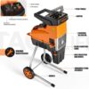 Wood Chipper, 15-Amp Garden Shredder, 60L Collection Bag – Tkws01a