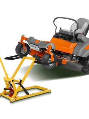 Lawn Mower Lift with Hydraulic Jack, 26 Inches Lawn Mower Lift, Welded Solid Steel Construction, Weight Capacity 500 LBS, for Riding Lawn Mowers Tractors, ATVs Maintenance