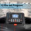 SereneLife Folding Treadmill – Foldable Home Fitness Equipment with LCD for Walking & Running – Cardio Exercise Machine – Preset and Adjustable Programs – Bluetooth Connectivity