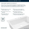 SINKOLOGY Josephine 34 in. 1-Hole Quick-Fit Farmhouse Apron Front Drop-in Single Bowl Crisp White Fireclay Kitchen Sink