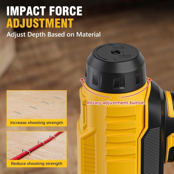 Alloyman 18-Gauge Cordless Brad Nailer & Stapler – 2-in-1 Electric Nail Gun with Battery, Charger, Nails & Staples