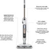 Steam Pickup 3-in-1 Steam Mop Picks Up Debris, Deep Scrubs, & Steam Sanitizes – All At Once, Lightweight Steam Cleaner for Home with Sealed Hard Floors like Hardwood, Tile & Laminate, SD201