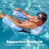 SLOOSH Inflatable Pool Floats Adult,2 Packs Floating Lounge Chairs,Blow up Pool Noodles for Adult Heavy Duty,Floating Chair for Party Summer Water Beach Lake Fun