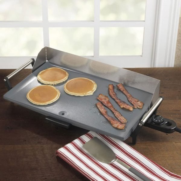 BroilKing Nonstick 21 x 12 Inch Professional Countertop Griddle, Black