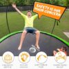 JUMPZYLLA Trampoline 8FT 10FT 12FT 14FT 15FT 16FT Trampoline with Enclosure – Recreational Trampolines with Ladder and AntiRust Coating, ASTM Approval Outdoor Trampoline for Kids