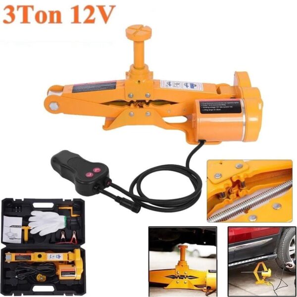 07c05d859f0944dc9766981b3d6ce45a 3Ton 12V DC Automotive Car Electric Jack Lifting SUV Van Garage and Emergency Equipment