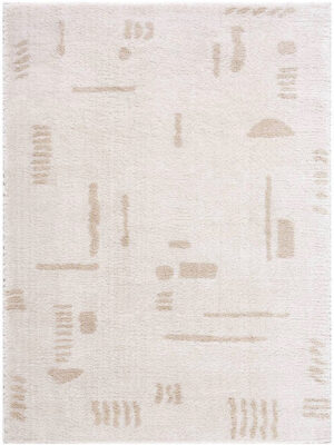 Plush Cream White Washable Rug