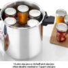 T-fal Pressure Cooker Stainless Steel Pressure Canner 22 Quart Induction 3 PSI Settings, Cookware, Pots and Pans Silver