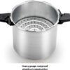 T-fal Pressure Cooker Stainless Steel Pressure Canner 22 Quart Induction 3 PSI Settings, Cookware, Pots and Pans Silver