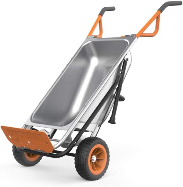 082c5a2b3f2b4acb9822f70fc0c333c8 Worx WG050 8-in-1 Aerocart Garden Cart/Wheelbarrow Heavy Duty/Dolly