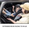Revolve360 Extend Convertible Car Seat with 360 Degree Rotation, Extended Rear-Facing, Forward-Facing, Booster Mode, and Secure Latch Install, Revere Gray