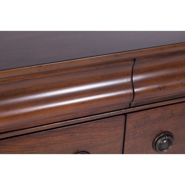 8 Drawer 64” W Double Dresser With Mirror