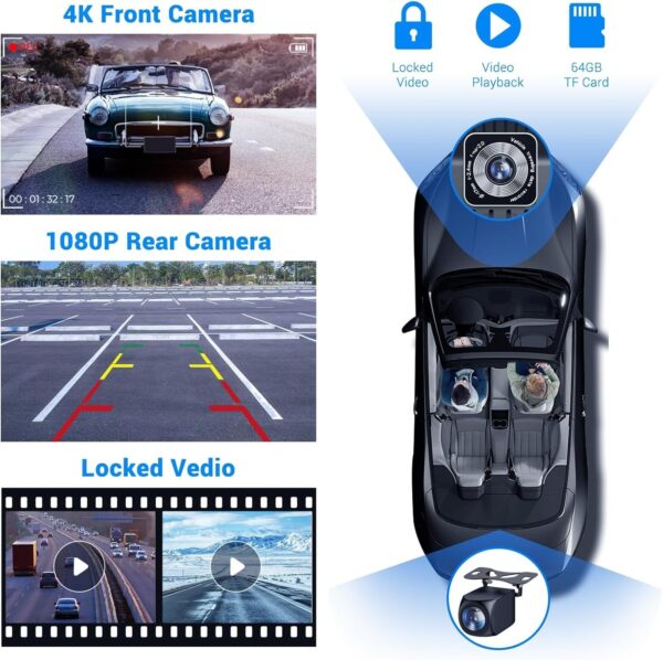 08868dd1f2b94464a581500d0302d69d Wireless Apple Carplay Screen for Car 4K Dash Cam, 9′′ Portable Apple Carplay & Android Auto Car Stereo, with 1080p Backup Camera, GPS Navigation/Mirror Link/Voice Control/Bluetooth