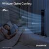 LEVOIT Tower Fan for Bedroom, Standing Fan that Blows Cold Air for Home, 28dB Quiet for Sleep, Remote, 90° Oscillation, 12H Timer, 25ft/s Velocity, 5 Speeds, 4 Modes, Bladeless 36 inch, White