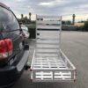 80779 Aluminum Hitch Mount Cargo Carrier with 47′′ Long Ramp, 1 Pack